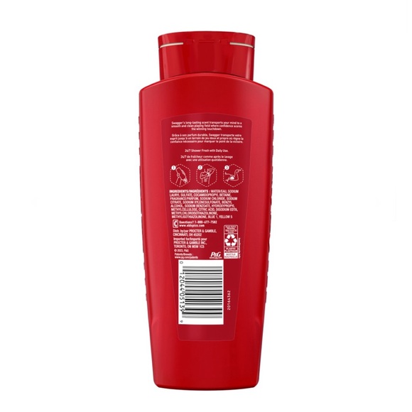 OLD SPICE SWAGGER SCENT OF CEDAR BODY WASH 24/7 SHOWER FRESH 709mL/24FL OZ - Picture 4 of 6